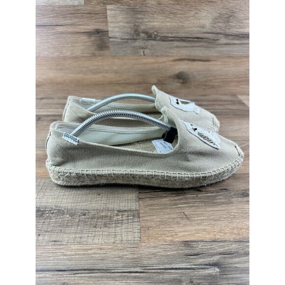 Soludos Owl Embroidered Shoes Espadrilles Slip On Womens Size 8.5 - Picture 1 of 8